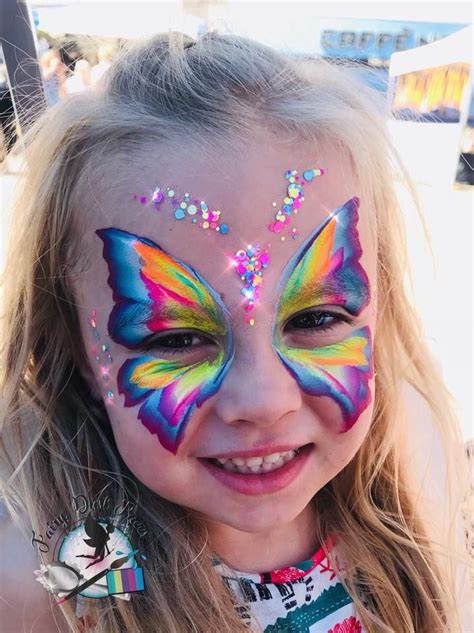 easy butterfly face paint|butterfly art on forehead.